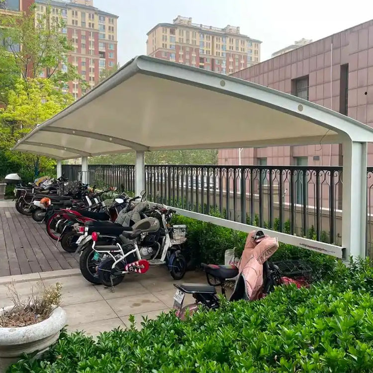 玉门市膜结构电动车棚